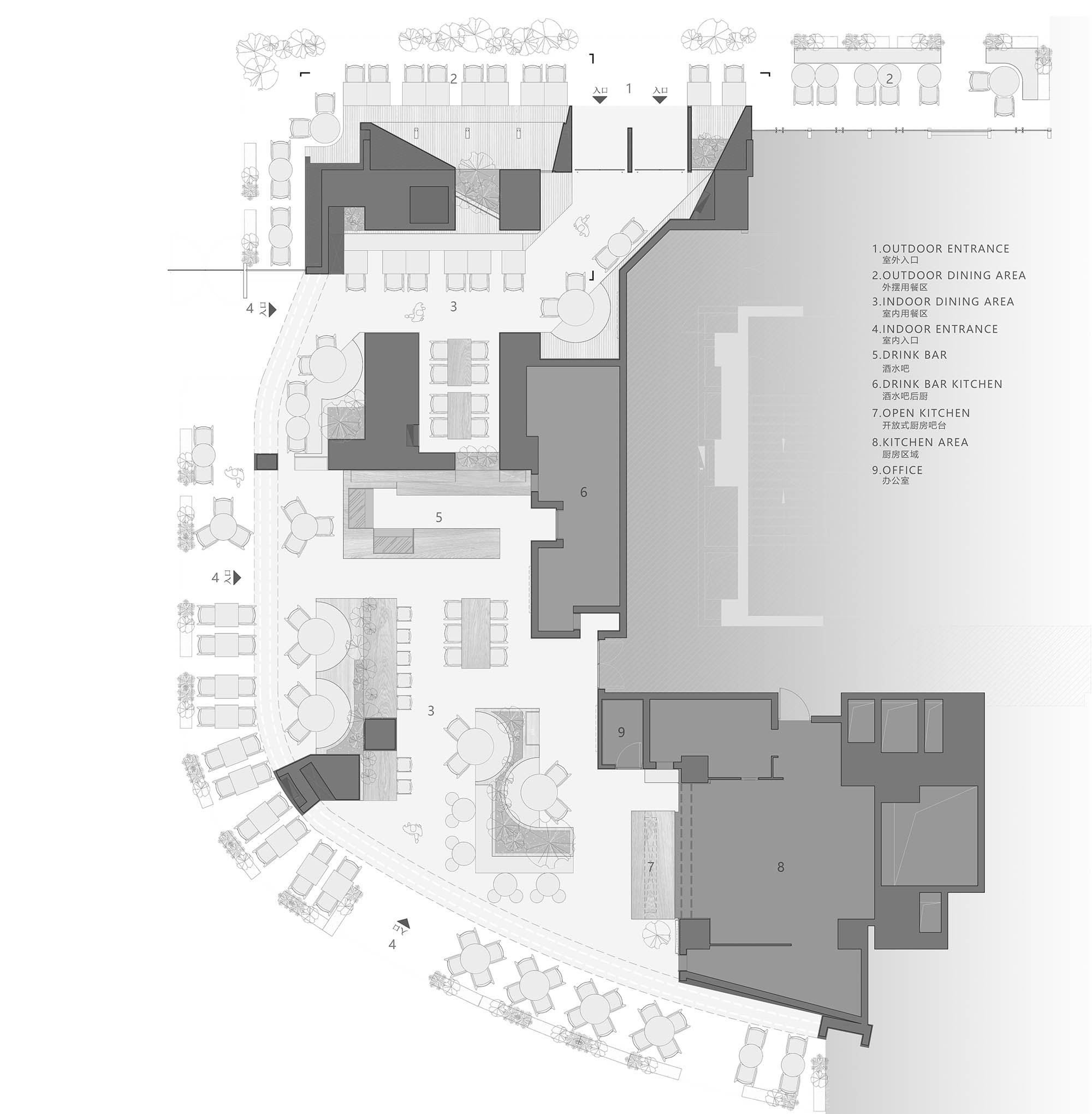 餐廳設計,休閑餐廳設計,餐廳設計案例,深圳餐廳設計,深圳,gaga寶安大仟裏店,gaga鮮語,UND設計事務所
