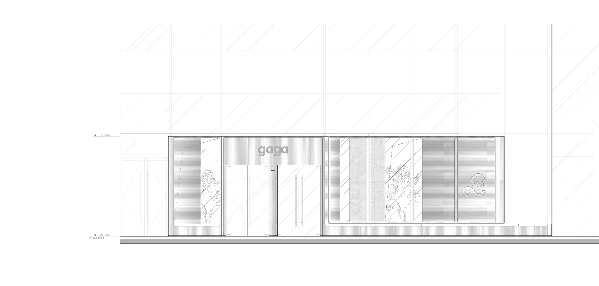 餐廳設計,休閑餐廳設計,餐廳設計案例,深圳餐廳設計,深圳,gaga寶安大仟裏店,gaga鮮語,UND設計事務所