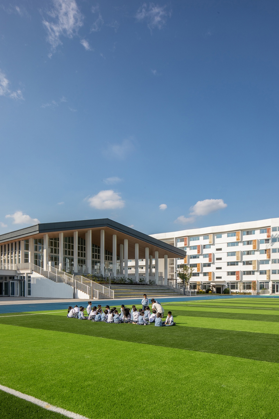 小學設計,學校設計,校園設計,學校設計案例,學校裝修,橫店文榮實驗學校小學部,浙江東陽,見方建築設計