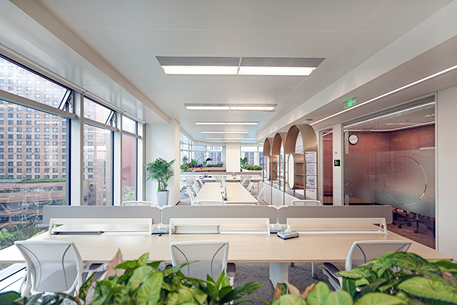 辦公室設計,辦公室設計案例,開放式辦公室設計,現代風格辦公室設計,歐萊雅中國總部上海辦公室,上海,Space Matrix