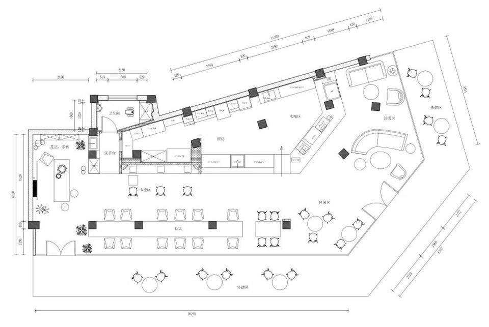 餐廳設計,酒吧設計,餐吧設計,餐廳設計案例,沈陽,SAUCE UP BISTRO餐吧,白菜設計