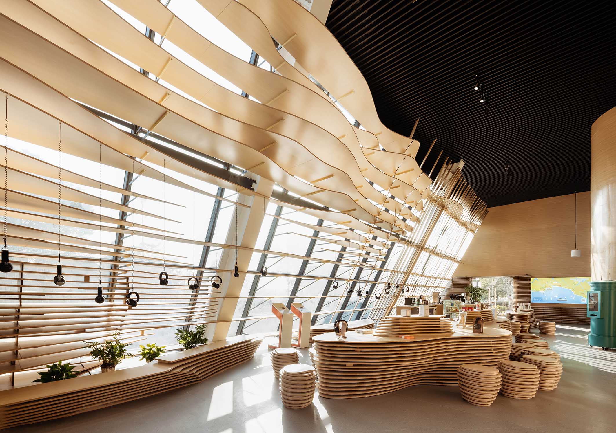 書店設計,書屋設計,有聲書店設計,書店設計案例,東太湖喜馬拉雅有聲書屋,蘇州,蘇州書店,建築設計,平介設計