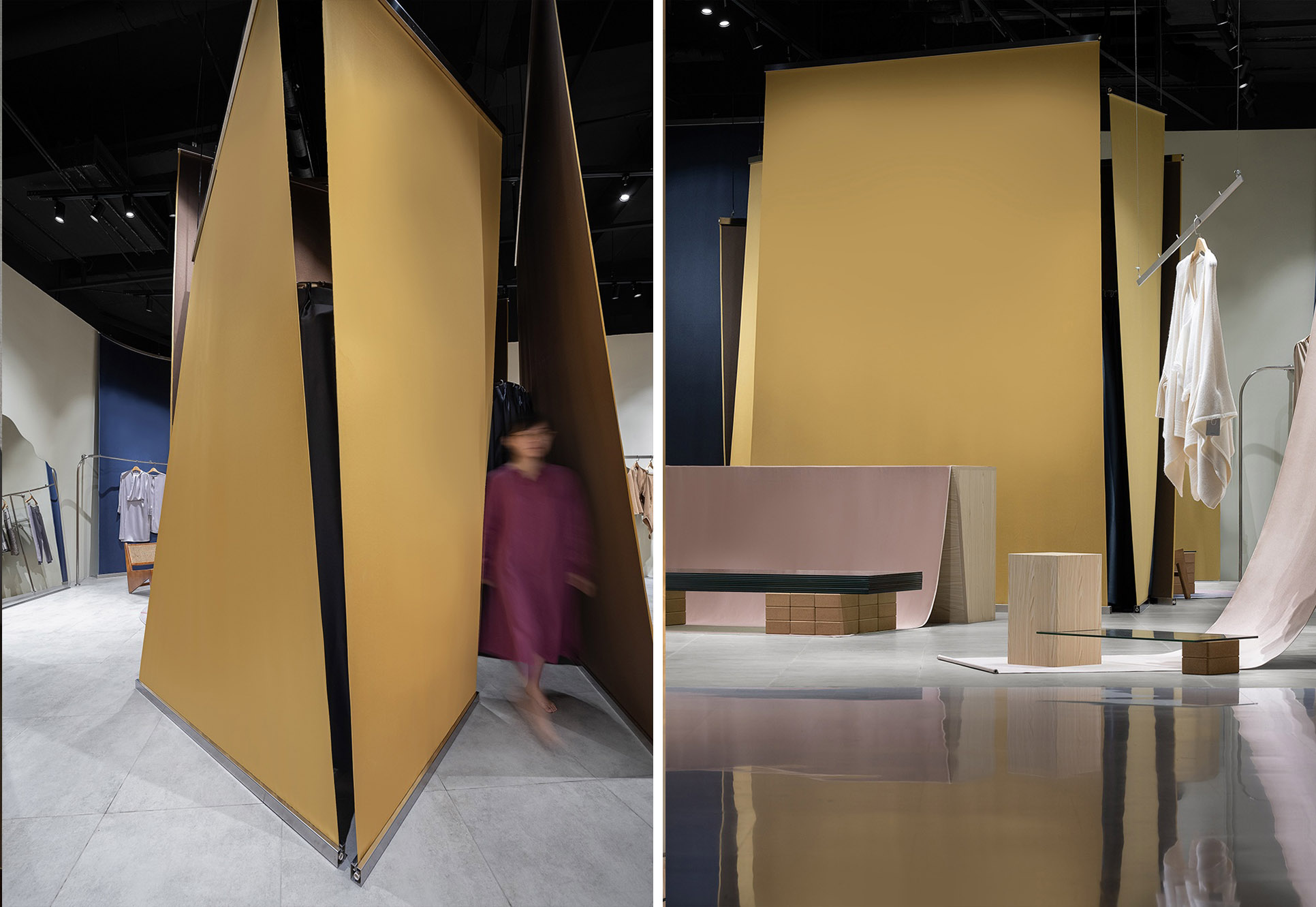 服裝店設計,上海服裝店設計,零售店設計,商業空間,女裝店設計,服裝店設計案例,時裝店設計,TU晶耀前灘店,TU,上海,彈性工作室