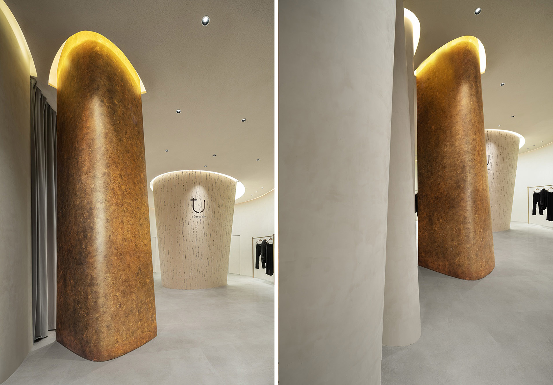 服裝店設計,上海服裝店設計,零售店設計,商業空間,女裝店設計,服裝店設計案例,時裝店設計,TU晶耀前灘店,TU,上海,彈性工作室