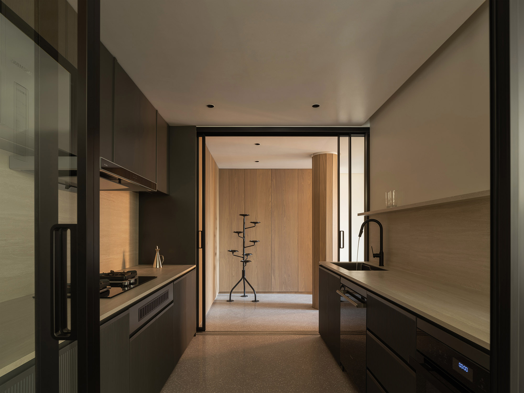 10° STUDIO,廣州,單身公寓設計,家裝設計,公寓設計案例,原木色,146㎡,極簡風格,單身公寓,傅俁迪