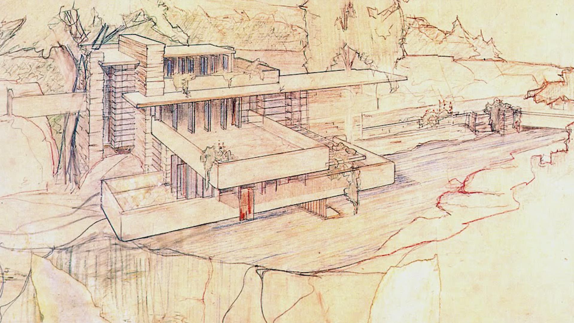 弗蘭克·勞埃德·賴特,Frank Lloyd Wright,有機建築,賴特建築視頻,賴特作品,流水別墅,田園學派,最偉大的美國建築師
