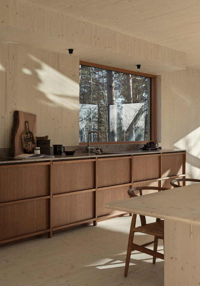 森林度假屋,Lowén Widman Arkitekter,住宅設計案例,瑞典,原木色,度假屋設計