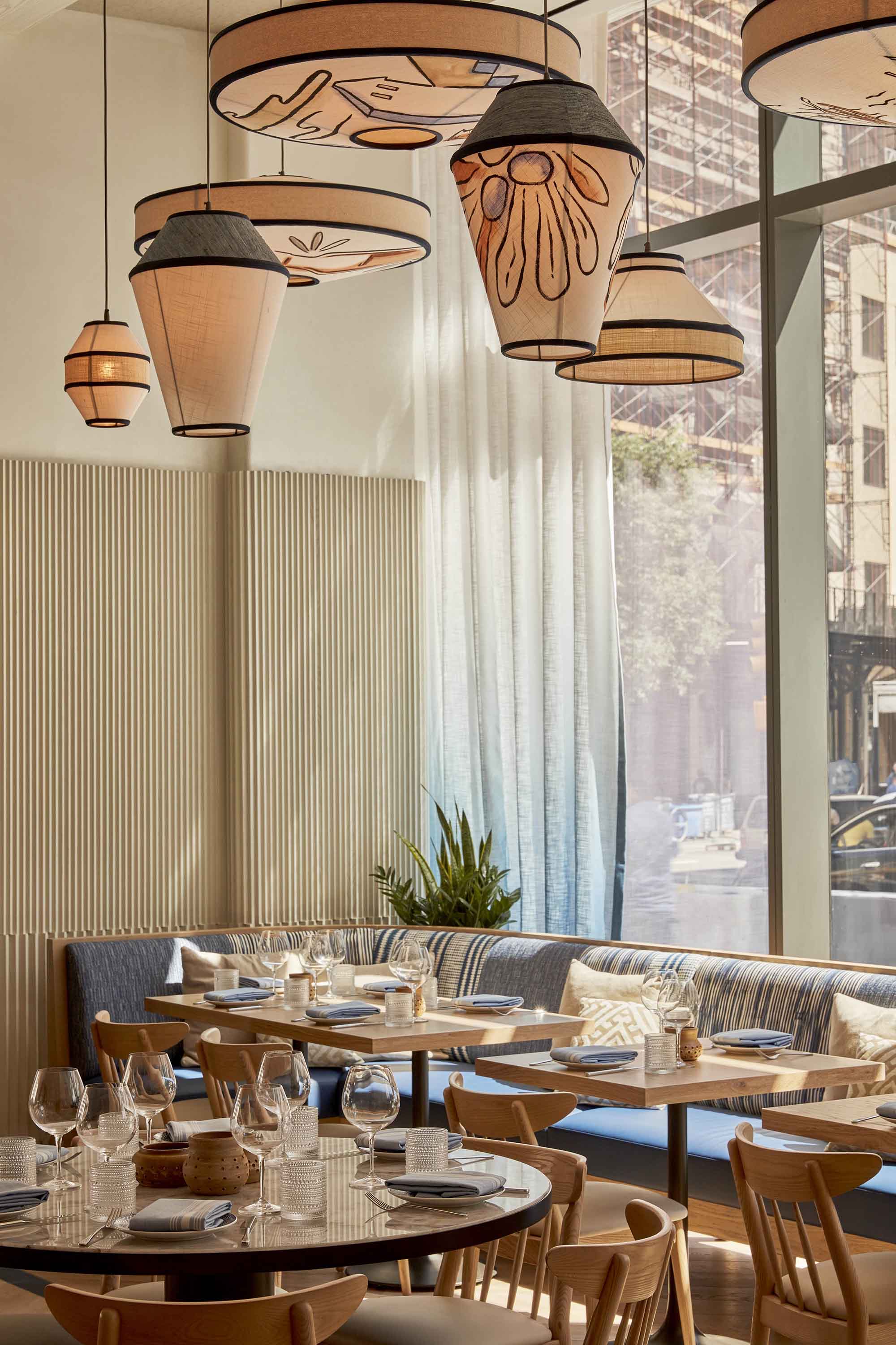 國外酒店餐廳設計,酒店餐廳設計案例,地中海美食餐廳,紐約麗思卡爾頓酒店,麗思卡爾頓酒店餐廳,Rockwell Group