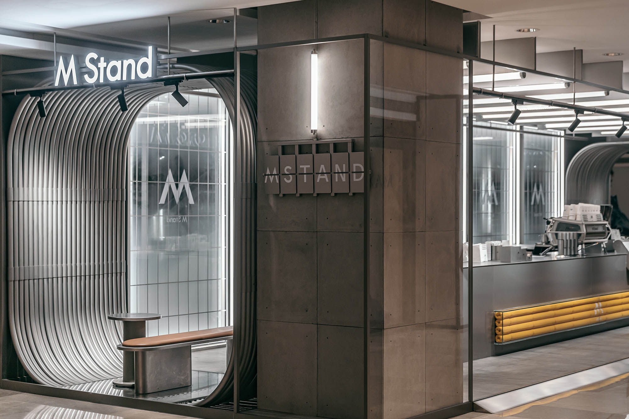 武漢咖啡店設計,咖啡店設計,咖啡店設計案例,武漢咖啡店,咖啡廳設計,M Stand,M Stand咖啡,M StandK武漢國廣二店,尚洋藝術