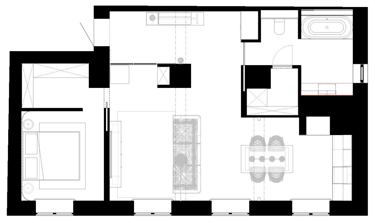 公寓設計,公寓設計案例,ZROBIM Architects,60㎡,明斯克,小戶型設計,公寓裝修,最小宅