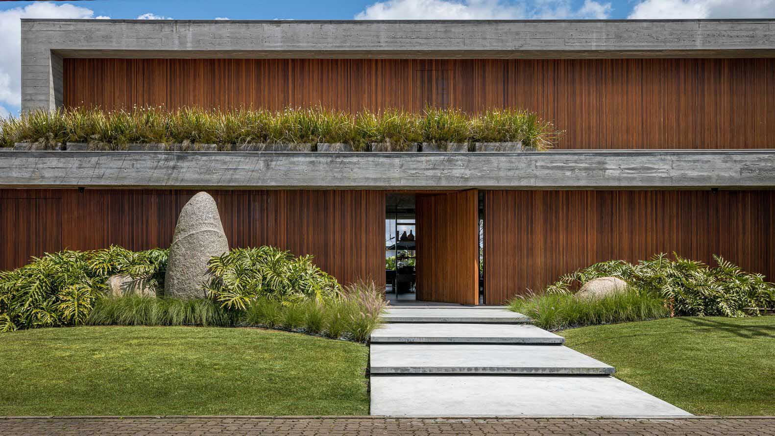 別墅設計,別墅設計案例,Vitório Ecker,巴西,國外別墅設計案例,別墅裝修,野獸派風格,景觀別墅