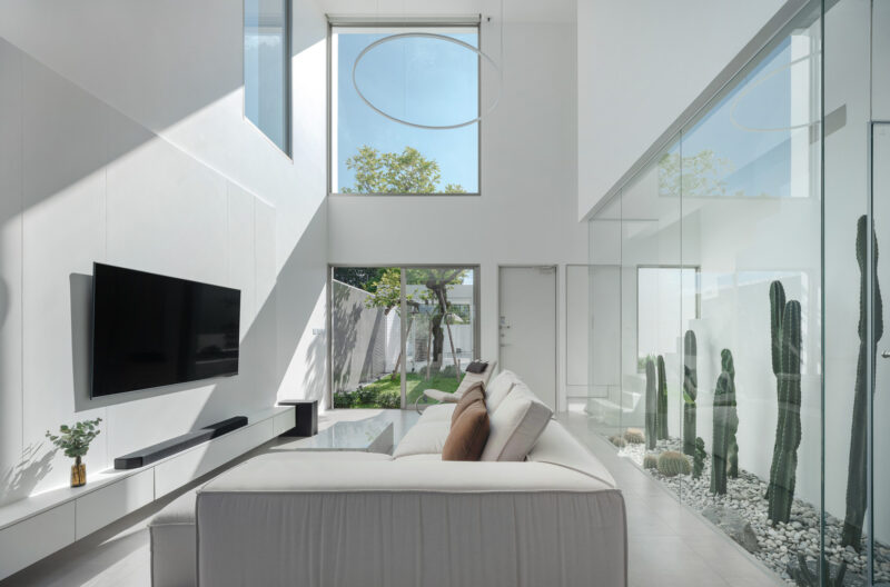 Blank Studio〡145㎡，泰國清邁白色極簡風格別墅