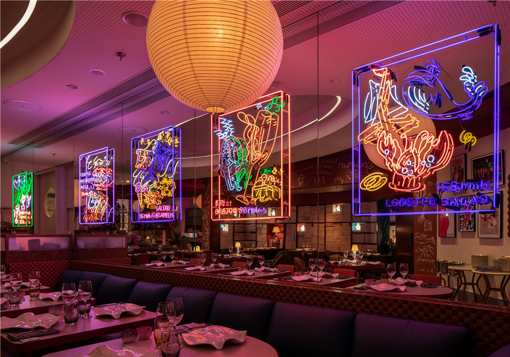 餐廳設計,休閑餐廳設計,主題餐廳設計,餐廳設計案例,餐廳設計方案,Luneurs Alunissage國金店,上海,hcreates罕創建築設計