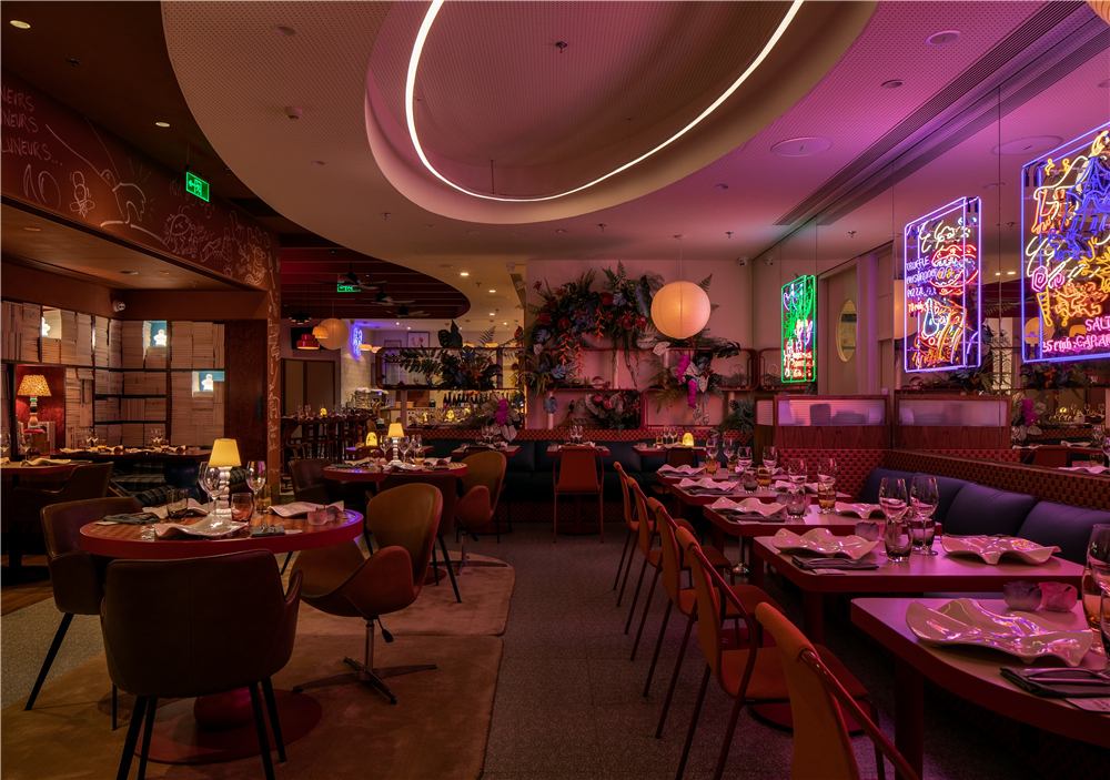 餐廳設計,休閑餐廳設計,主題餐廳設計,餐廳設計案例,餐廳設計方案,Luneurs Alunissage國金店,上海,hcreates罕創建築設計