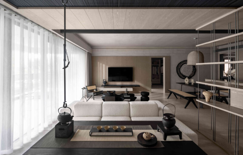 森境設計〡 165㎡，廣東新會侘寂美宅，平靜而純粹的生活原貌