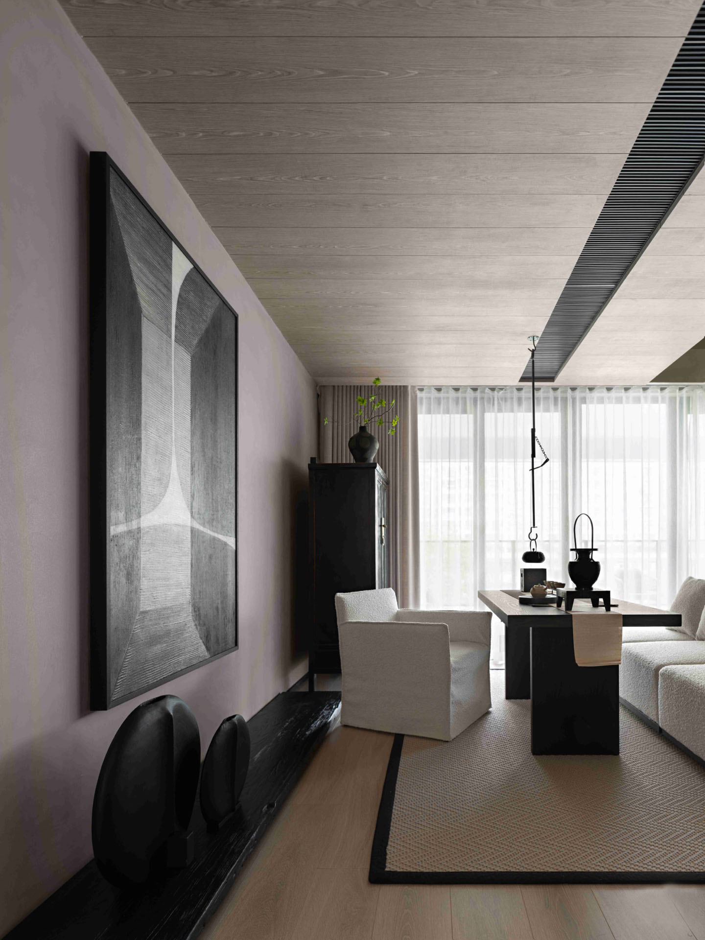 住宅空間,侘寂風格,森境設計,165㎡,廣東新會,Wabi-sabi