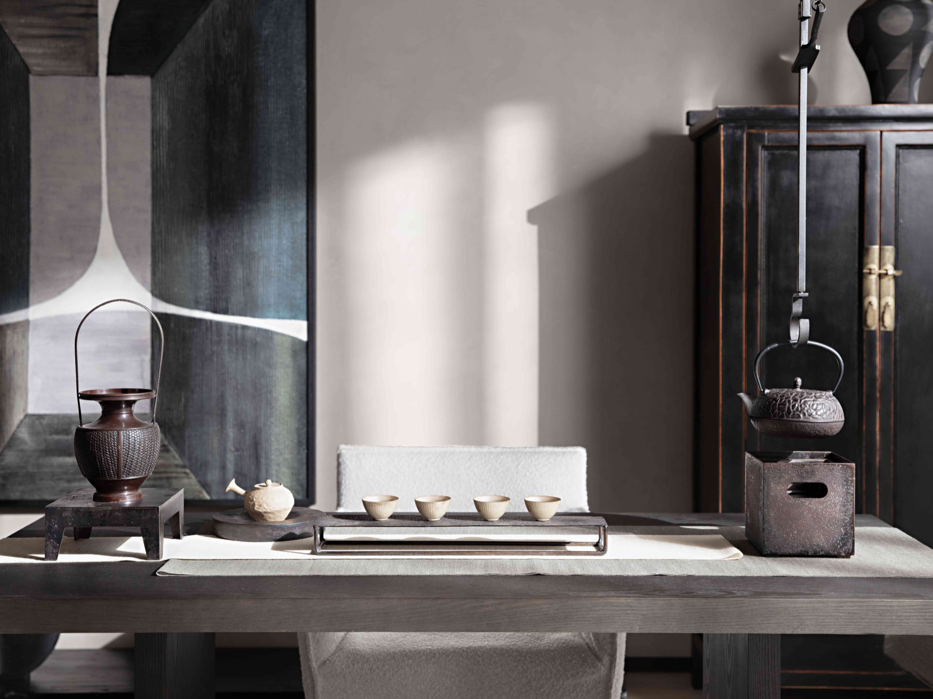 住宅空間,侘寂風格,森境設計,165㎡,廣東新會,Wabi-sabi