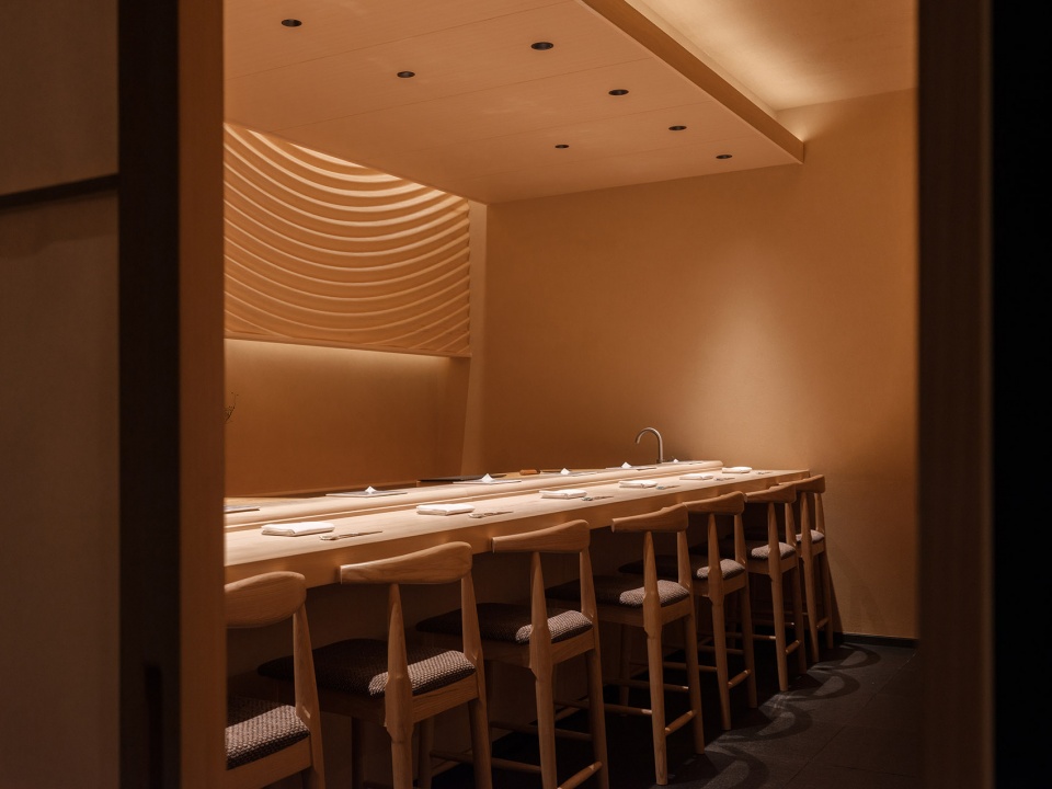 餐廳設計,壽司店設計,壽司店設計案例,溪,上海,Omakase壽司店,日料店設計,UN-GROUP未集建築