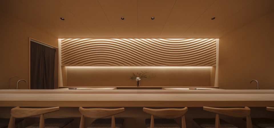 餐廳設計,壽司店設計,壽司店設計案例,溪,上海,Omakase壽司店,日料店設計,UN-GROUP未集建築