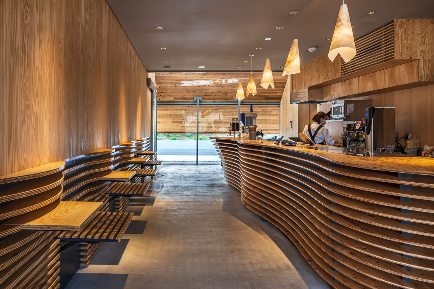 咖啡店設計,Kengo Kuma & Associates,咖啡店設計案例,隈研吾建築事務所,日本咖啡廳設計,日本,199 m²