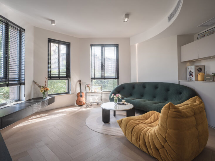 介兮空間設計 | 100㎡,上海公寓-東北大男孩的輕法小築