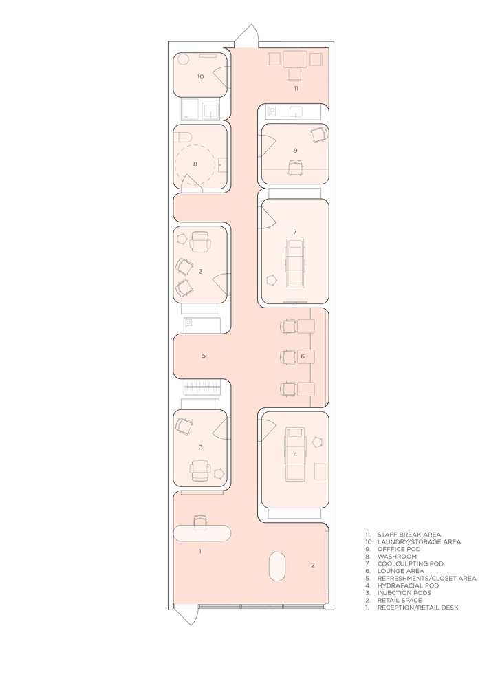 診所設計,國外診所設計,診所設計案例,BOLD Architecture,加拿大,Beauty Edit診所,醫學美容,健康診所