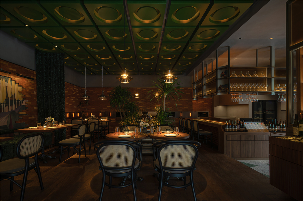 餐廳設計,休閑餐廳設計,酒吧設計,酒吧設計案例,酒吧設計方案,餐酒吧設計,300藤VINES,成都,構看建築設計