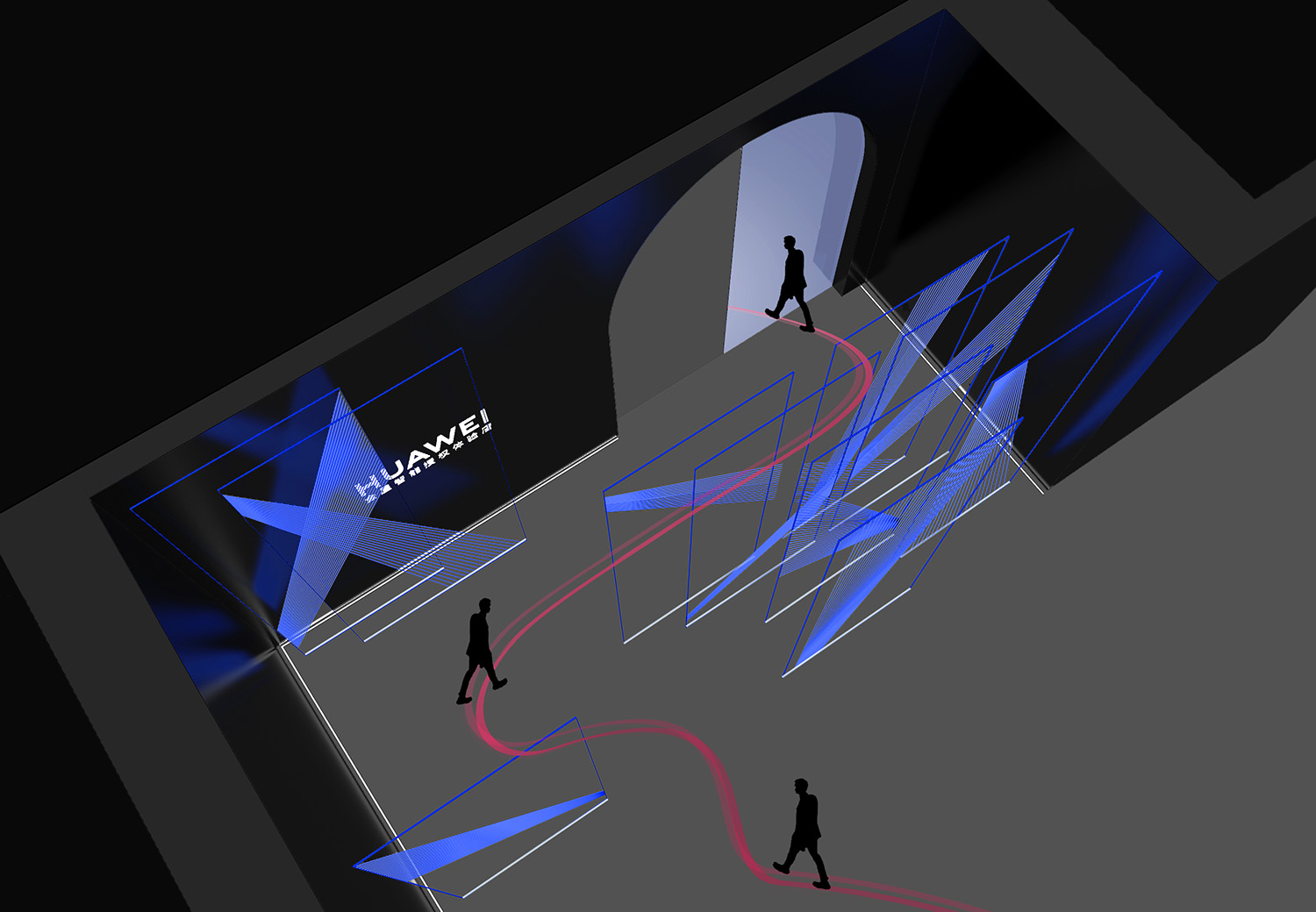 體驗中心設計,展廳設計,展廳設計案例,展廳設計方案,智能展廳設計,華為全屋智能體驗中心,拓維設計