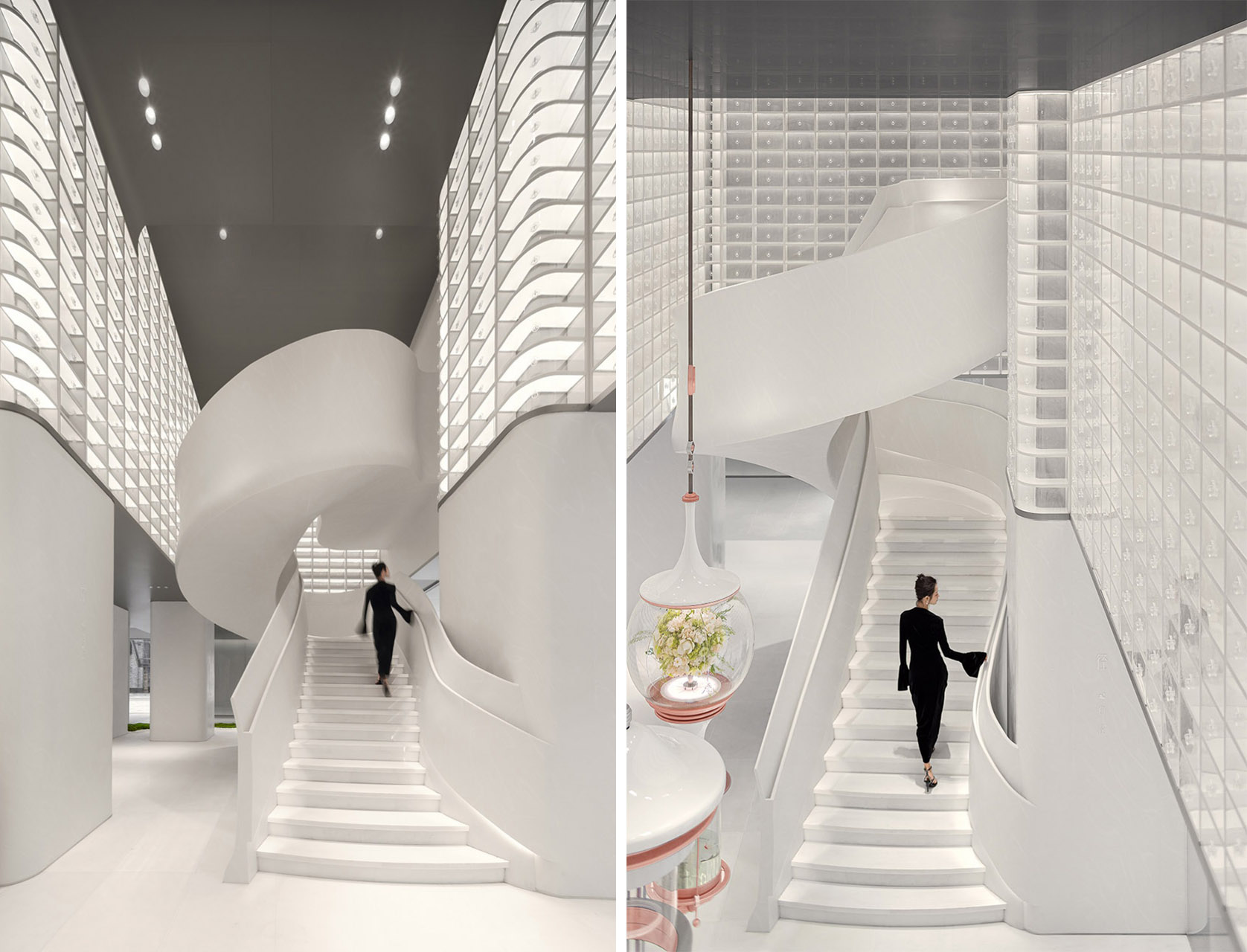 體驗店設計,零售店設計,護膚品零售店設計,美妝零售店設計,零售店設計案例,旗艦店設計,品牌店設計,花西子「隱園」全球首家線下旗艦店,杭州,立品設計Leaping Creative