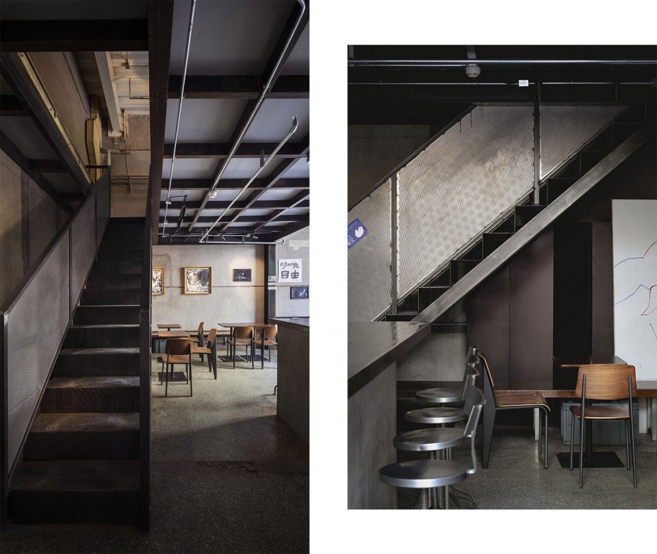 酒吧設計,酒吧設計案例,現代風格酒吧設計,咖啡廳設計,咖啡廳設計案例,咖啡廳裝修,輕改造嵌入美發廳的咖啡酒吧,北京,DAGA大觀建築設計