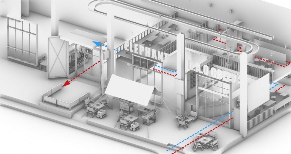 酒吧設計,酒吧設計案例,現代風格酒吧設計,咖啡廳設計,咖啡廳設計案例,咖啡廳裝修,輕改造嵌入美發廳的咖啡酒吧,北京,DAGA大觀建築設計