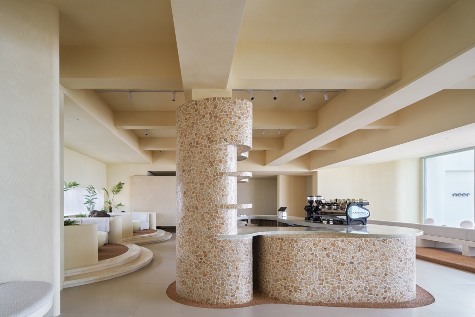 咖啡廳設計,咖啡廳設計案例,咖啡廳設計方案,咖啡廳裝修,茶飲店設計,青島,Reef海邊咖啡館,木鬥設計