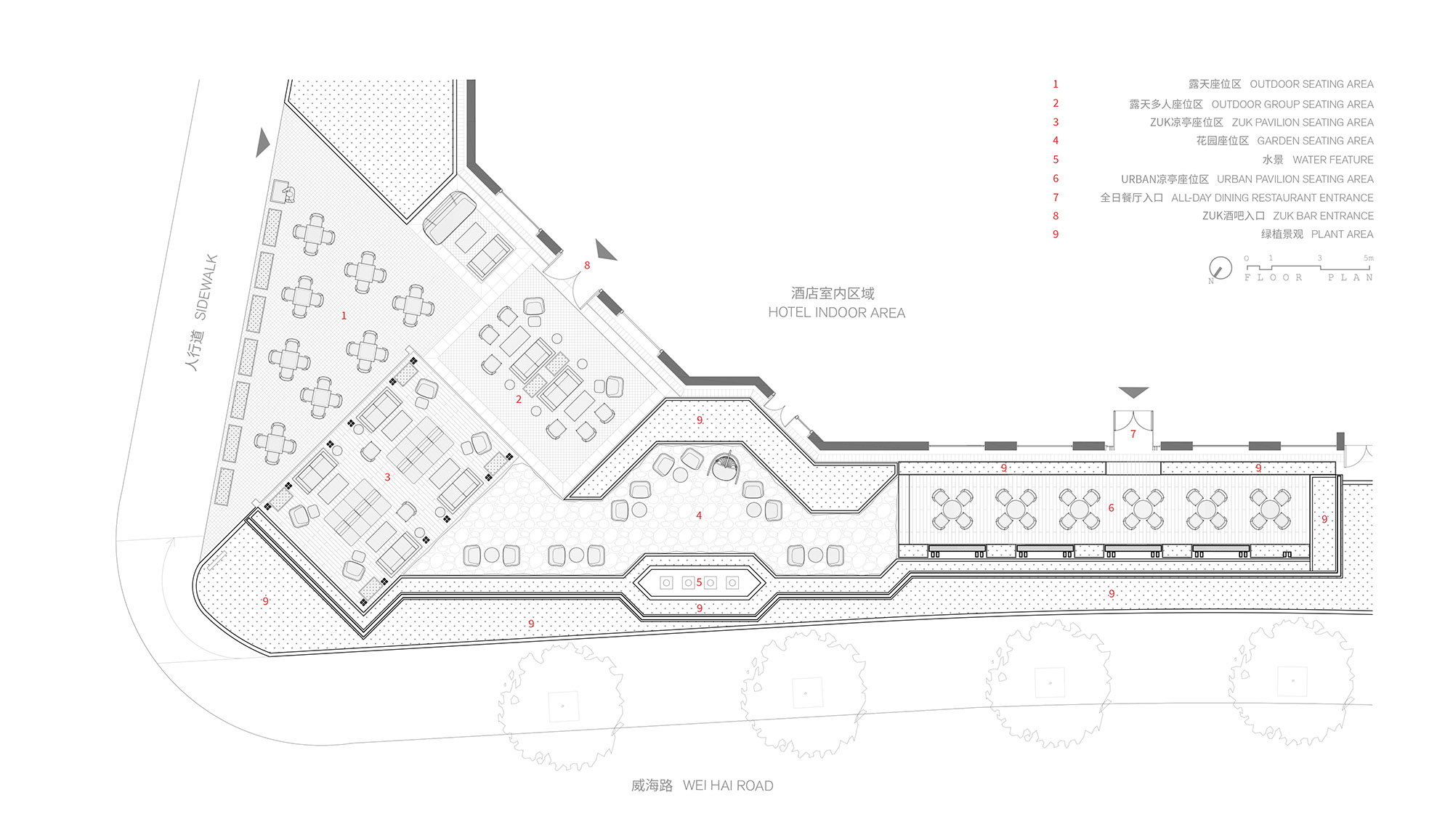 戶外空間改造,酒店戶外空間設計,酒店公共空間設計,酒店軟裝設計,酒店軟裝搭配,上海,素凱泰酒店戶外空間改造,LUKSTUDIO芝作室,陸穎芝