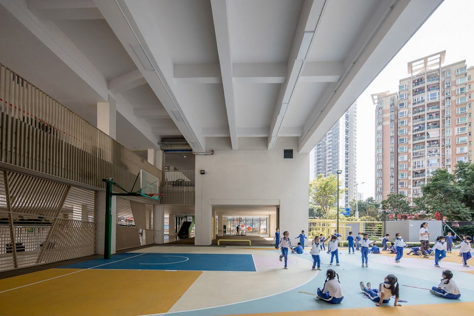 學校設計,小學設計,學校改造設計,校園設計,學校裝修,學校設計案例,深圳,羅湖桃園小學,立方建築設計