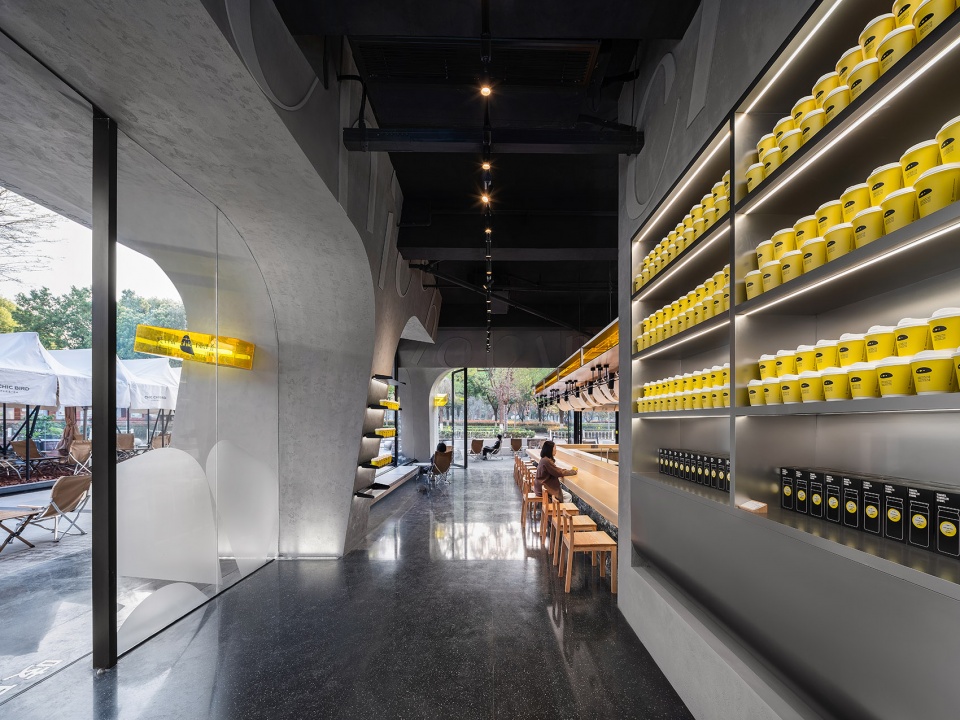 咖啡廳設計,咖啡館設計,咖啡廳設計案例,咖啡廳設計方案,餐廳設計,餐廳裝修,餐廳設計方案,餐廳設計案例,武漢,吱丘製麵所,吱丘咖啡,青·微舍工作室,華中科技大學建規學院