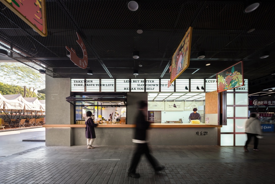 咖啡廳設計,咖啡館設計,咖啡廳設計案例,咖啡廳設計方案,餐廳設計,餐廳裝修,餐廳設計方案,餐廳設計案例,武漢,吱丘製麵所,吱丘咖啡,青·微舍工作室,華中科技大學建規學院