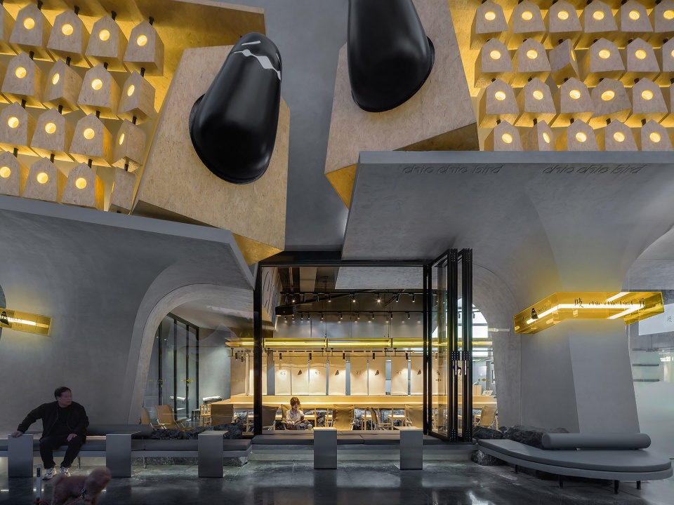 咖啡廳設計,咖啡館設計,咖啡廳設計案例,咖啡廳設計方案,餐廳設計,餐廳裝修,餐廳設計方案,餐廳設計案例,武漢,吱丘製麵所,吱丘咖啡,青·微舍工作室,華中科技大學建規學院