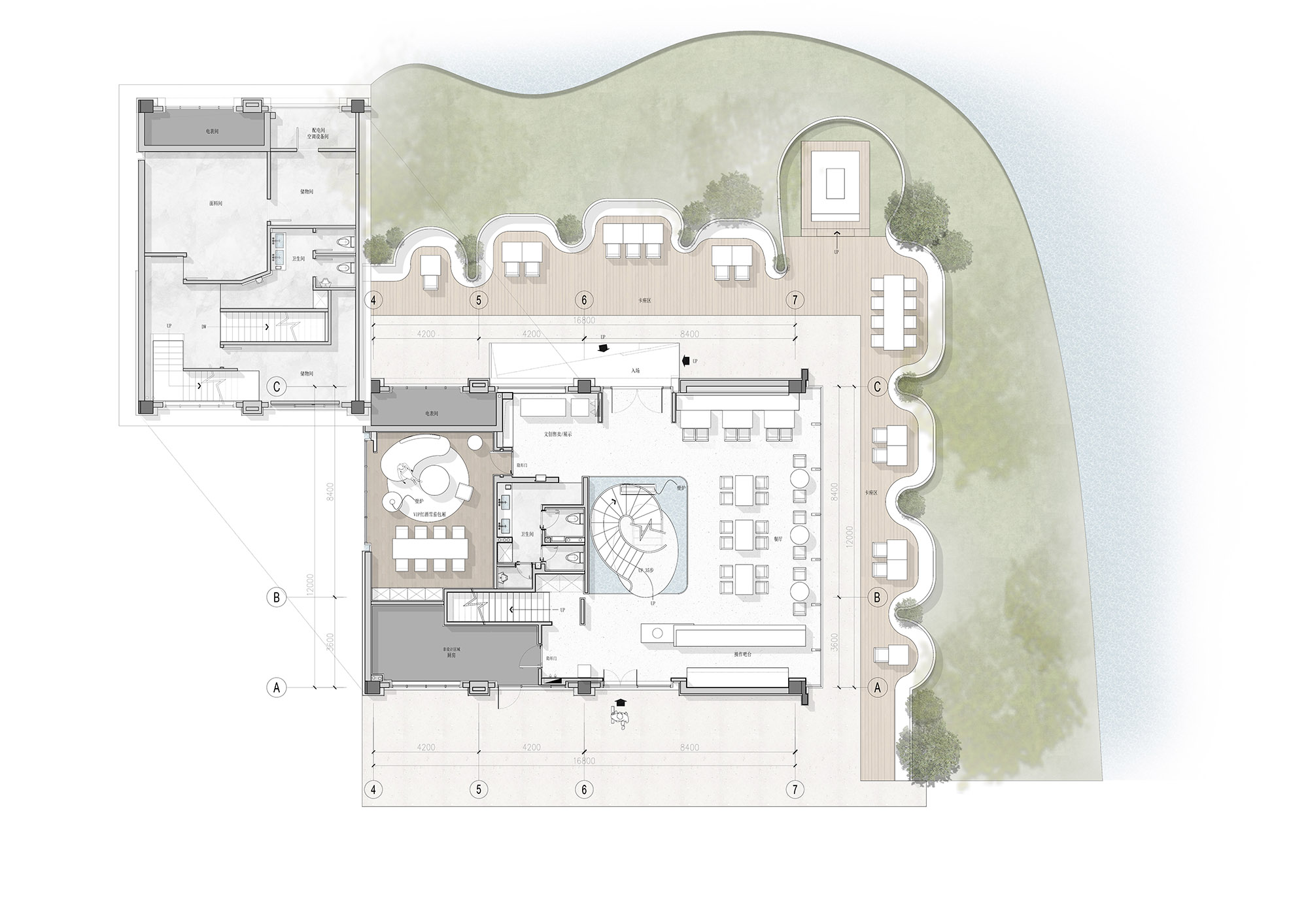 餐廳設計,咖啡廳設計,餐廳設計案例,餐廳設計方案,餐廳裝修,家居買手店設計,杭州,悅+ Deco生活美學館,杭州時上建築空間設計事務所,沈墨