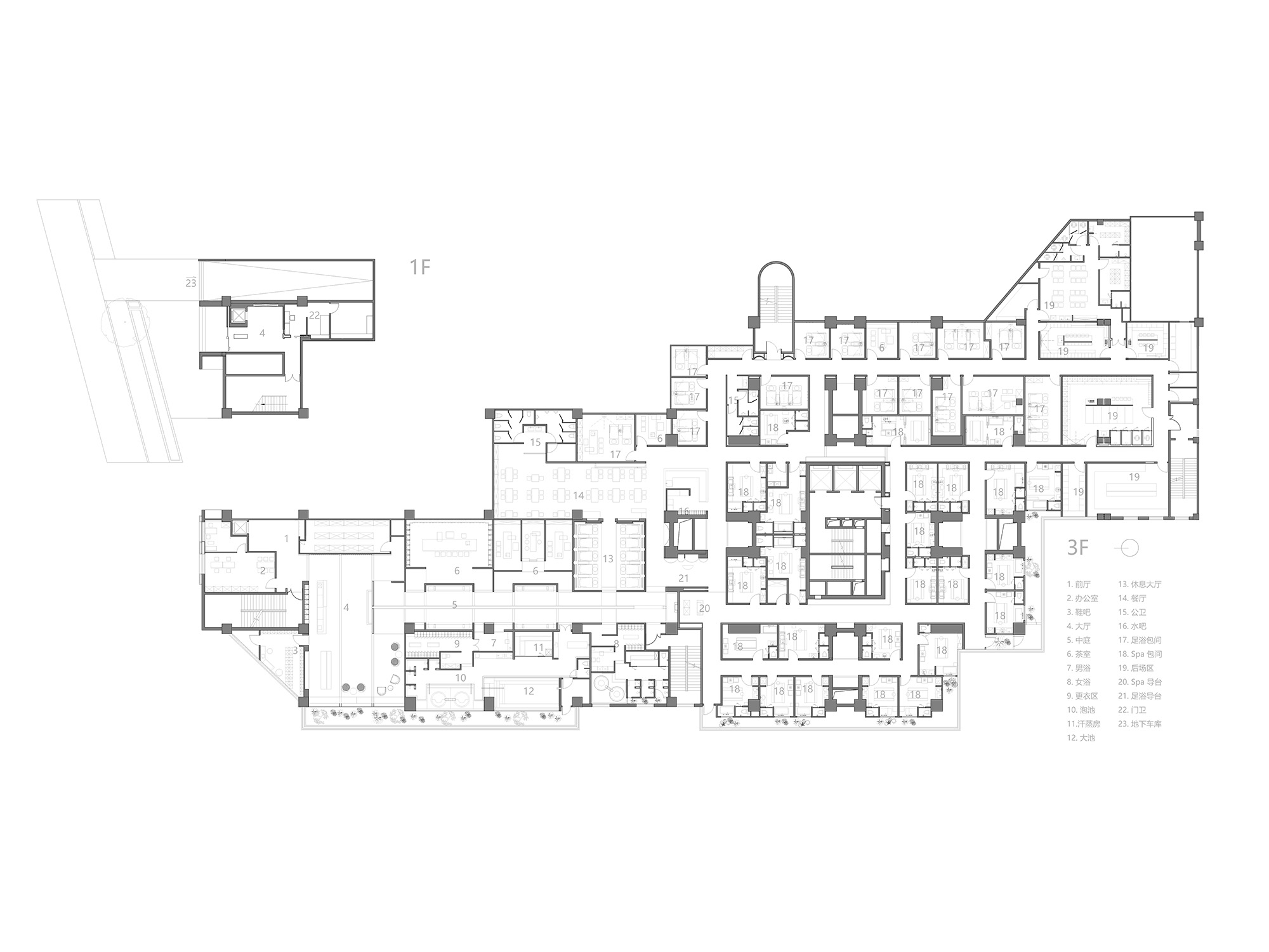 spa,足療店設計,按摩店設計,足療店設計案例,按摩店設計案例,指沐-水印spa,福州,元秀萬建築事務所