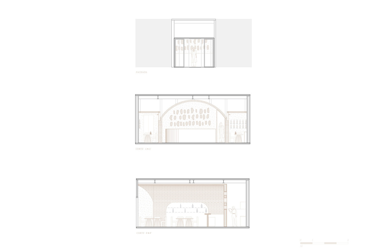 酒吧設計,酒吧設計案例,現代風格酒吧設計,酒吧設計方案,Arquitectura y Diseño,墨西哥,70㎡,Taller de Arquitectura y Diseño,紅磚,蒸餾酒酒吧