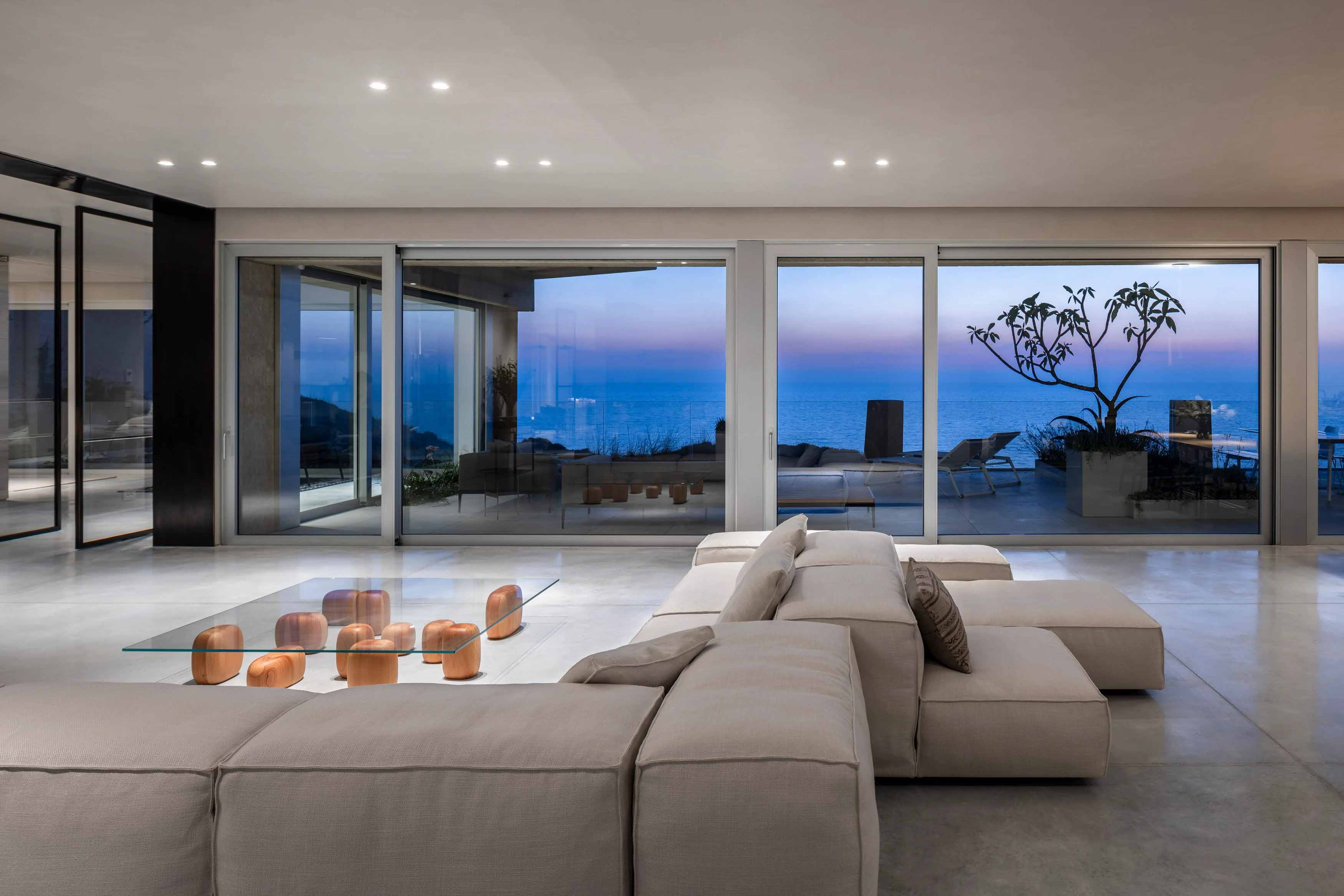 別墅設計,別墅設計案例,Tal Goldsmith Fish design studio,以色列,國外別墅設計案例,別墅裝修,海景別墅,開放式布局