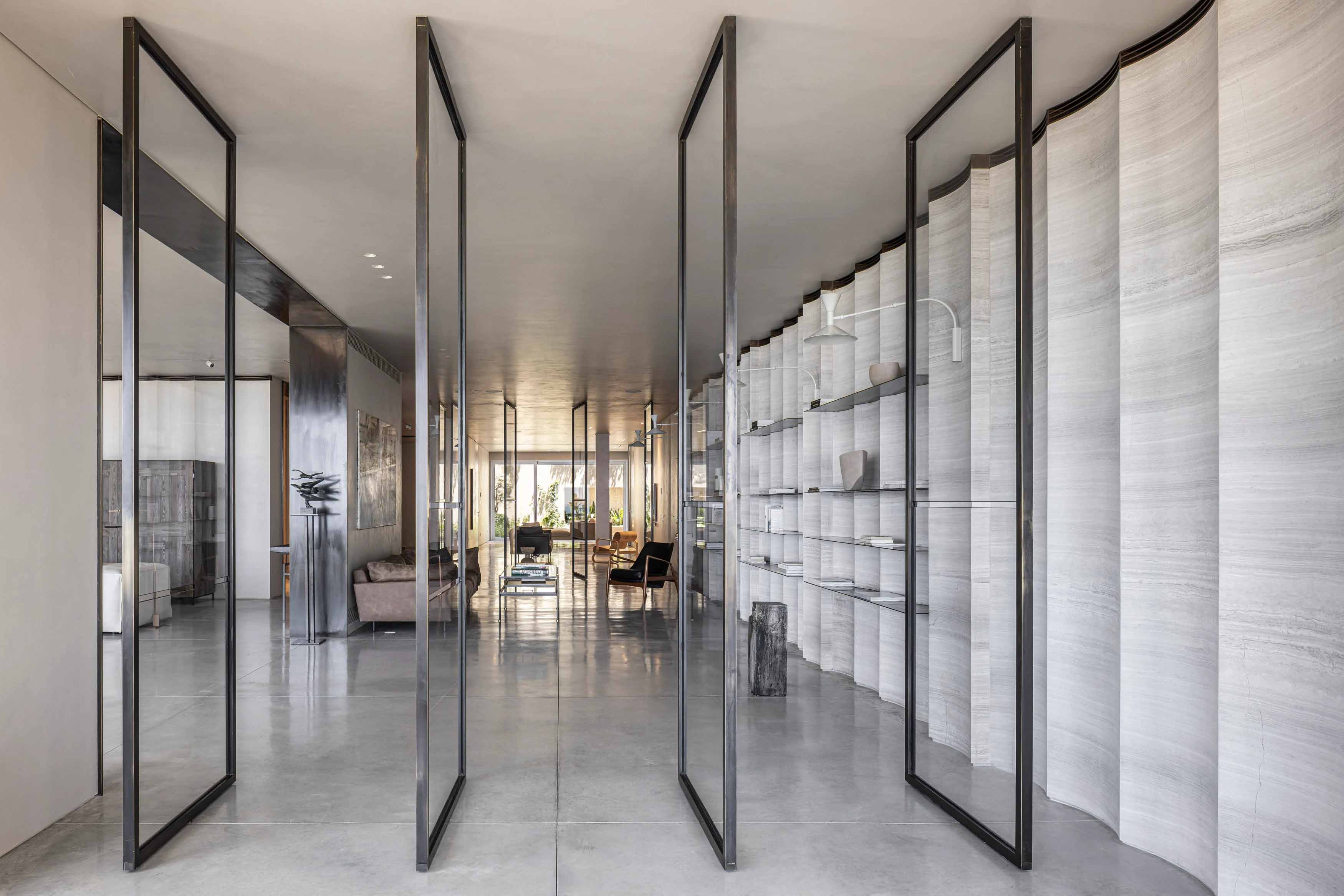 別墅設計,別墅設計案例,Tal Goldsmith Fish design studio,以色列,國外別墅設計案例,別墅裝修,海景別墅,開放式布局