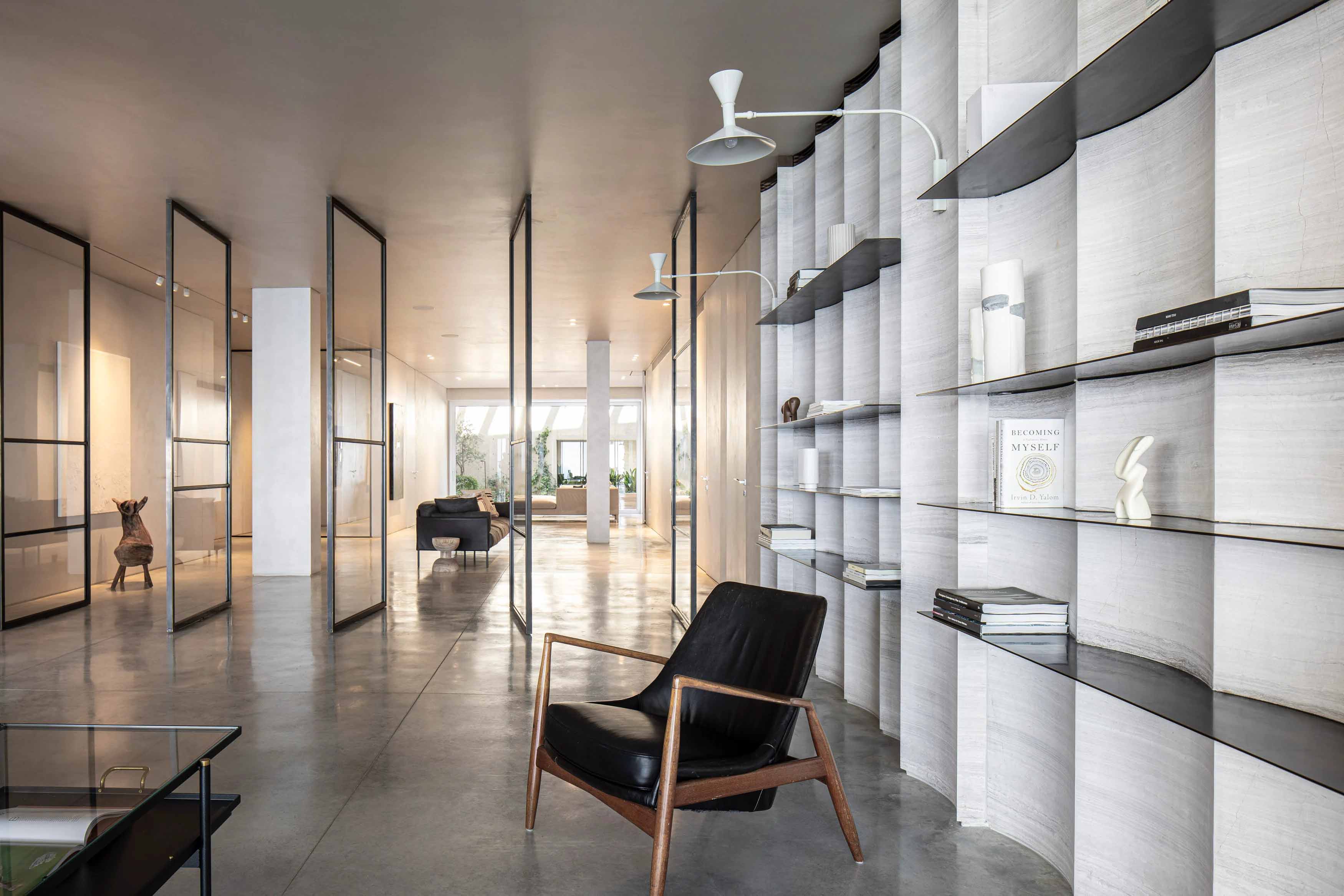 別墅設計,別墅設計案例,Tal Goldsmith Fish design studio,以色列,國外別墅設計案例,別墅裝修,海景別墅,開放式布局