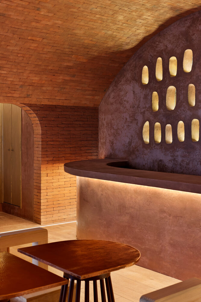 酒吧設計,酒吧設計案例,現代風格酒吧設計,酒吧設計方案,Arquitectura y Diseño,墨西哥,70㎡,Taller de Arquitectura y Diseño,紅磚,蒸餾酒酒吧