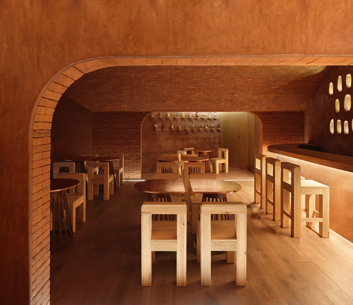 酒吧設計,酒吧設計案例,現代風格酒吧設計,酒吧設計方案,Arquitectura y Diseño,墨西哥,70㎡,Taller de Arquitectura y Diseño,紅磚,蒸餾酒酒吧