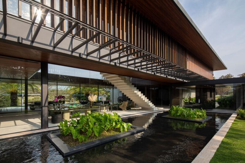 Felipe Caboclo Arquitetura｜940㎡，巴西開放式布局景觀別墅