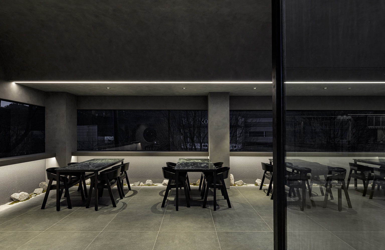 Plainoddity,韓國,西餐廳設計,餐廳設計案例,Dark and Light,意大利菜餐廳