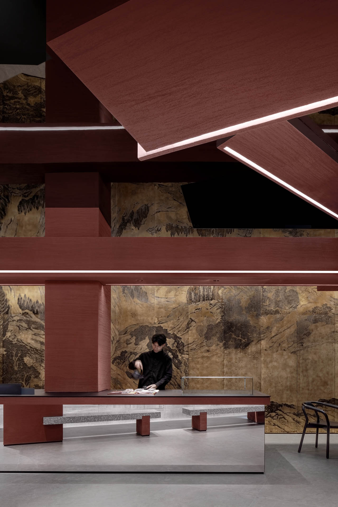 茶飲店設計,茶飲店設計案例,茶飲店設計方案,餐廳設計,休閑茶飲店設計,深圳,PURE NFTEA純普茶,於強室內設計師事務所,於強,YuQiang,YuQiang&Partners,異開設計,泡泡藝廊