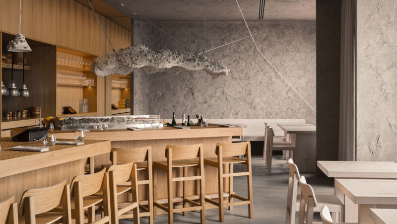 DA bureau | 聖彼得堡極簡主義原木色海鮮餐廳-Porto 19