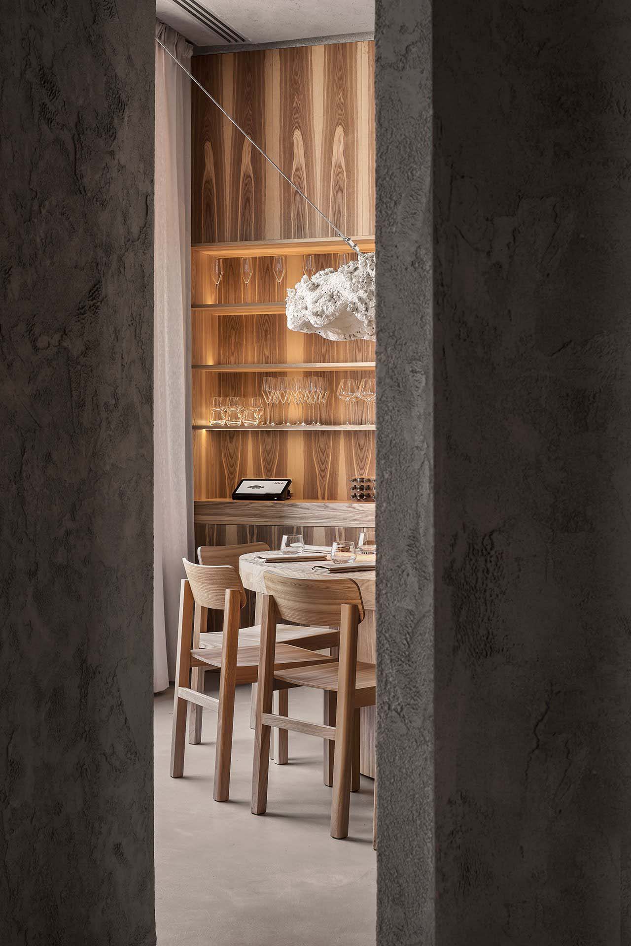 海鮮餐廳設計,餐廳設計案例,原木色,酒吧設計方案,DA bureau,聖彼得堡,極簡主義,Porto 19海鮮餐廳